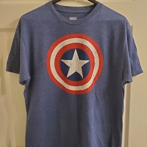 Marvel Captain America shield logo t-shirt size Large